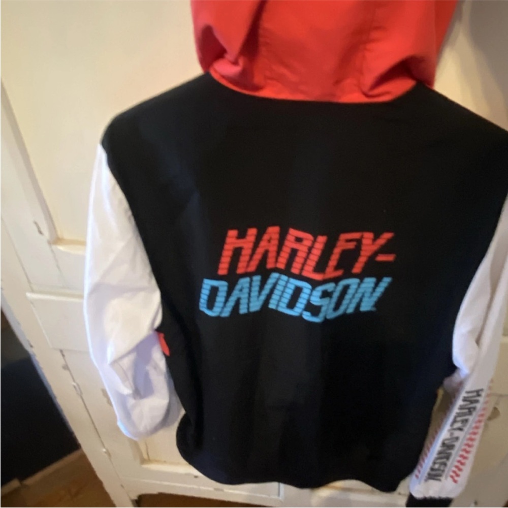 Harley-Davidson Orange Jacket with Black Logo Tag - Picture 5 of 7
